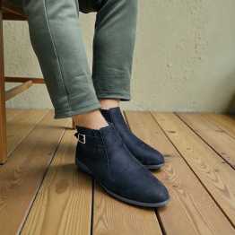 Premium Suede Chelsea Boot For Men’s Black