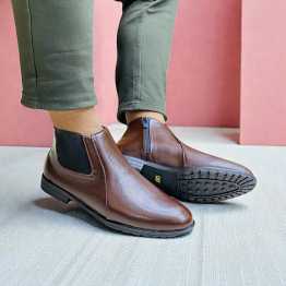 Premium Chelsea Boot For Men’s Coffee